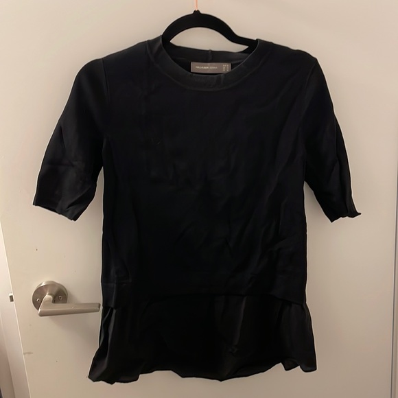 Black double layer sweater from hallhuber Donna. Hardly worn - Picture 1 of 3